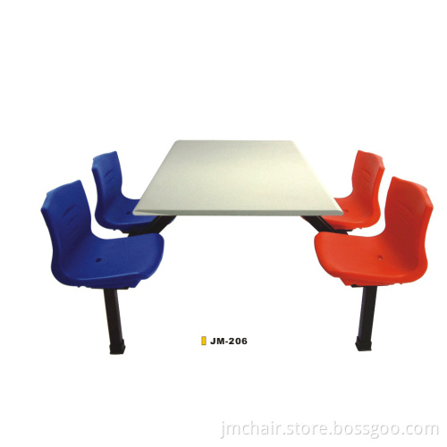 Plastic Fastfood Desk and Chair